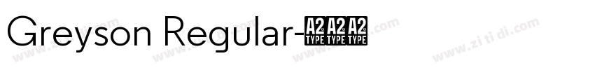 Greyson Regular字体转换